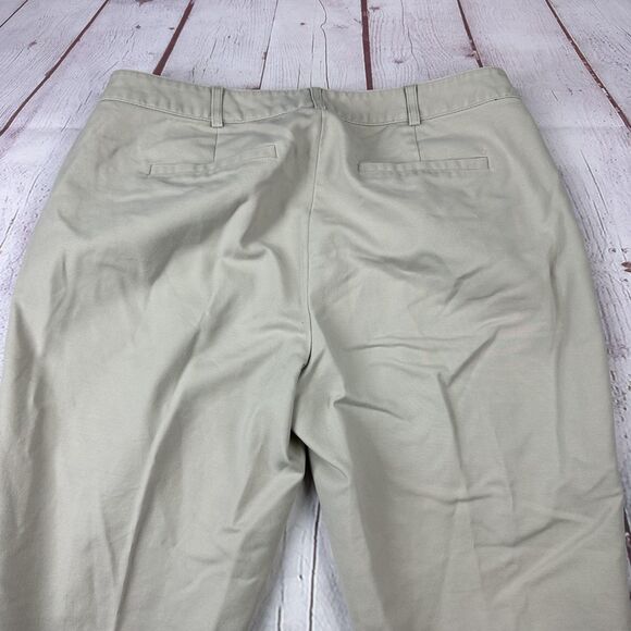Michael Kors Pants Womens 6 Beige Khaki Stretch Chino Ankle Straight Casual - Picture 10 of 11